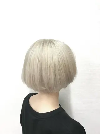 ショート カラー ヘアアレンジ RAIA💎ケア ブリーチ&パーマ💎のヘアスタイル