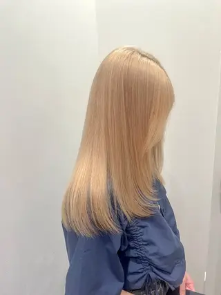 セミロング 暖色カラー/似合わせ カット/名古屋/辻のヘアスタイル