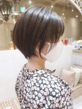 ショート カラー ツヤ髪になりたい方へ 🩷柴田知亜希のヘアスタイル