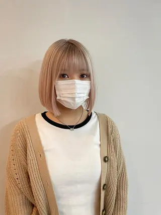 ショート ブリーチ/美髪矯正 垢抜けヘア/そらのヘアスタイル