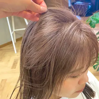 セミロング カラー パーマ ヘアアレンジ メンズ キッズ ネイル マツエク・マツパ EMANON梅田店所属・前川 朋香のヘアスタイル