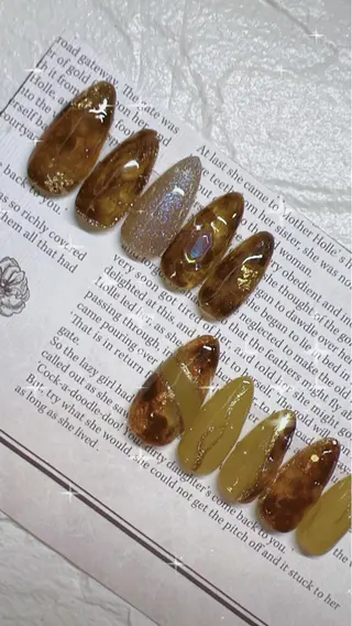 カラー ネイル ecru エクリュのネイルデザイン