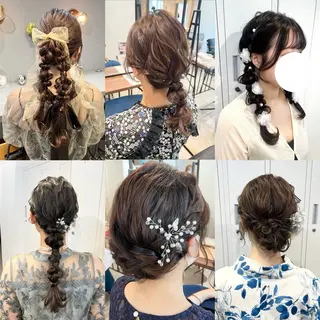 セミロング ヘアアレンジ 🌷レイヤーカット/ フルキシオリ🌷のヘアスタイル