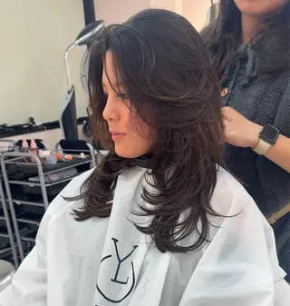 ロング YOLO 渋谷 RIONAのヘアスタイル