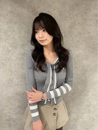 ロング カラー 透明感/艶感/縮毛 矯正/NATSUMIのヘアスタイル