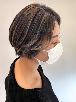 ショート カラー ✴︎ヒラガカナ✴︎ ECLAT HAIRのヘアスタイル