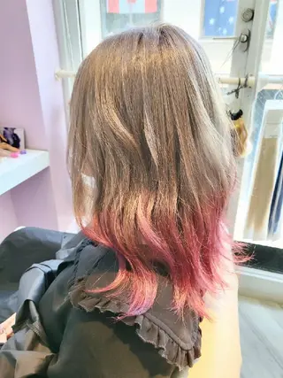 セミロング ヘアアレンジ カラー ナカシマ  アユミのヘアスタイル