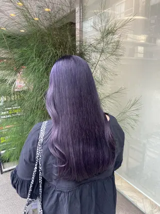 ロング カラー Shiori・:* 💫のネイルデザイン