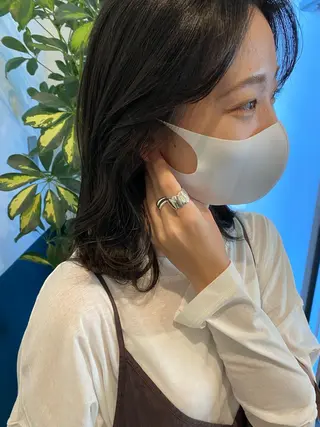 ミディアム カラー ヘアアレンジ fit stand所属・fit stand /HIIRAGIのヘアスタイル