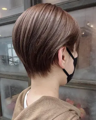 ショート カラー grow上野御徒町【グロウ】所属・ブリーチ・ハイトーン 特化🎉内山のヘアスタイル