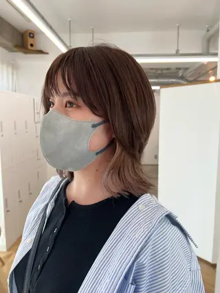 カラー funa/京都河原町 /艶髪/暖色のヘアスタイル