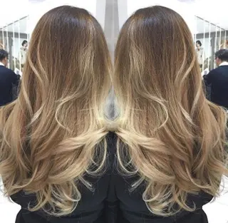 ロング カラー ヘアアレンジ ace share salon所属・桑原 祥のヘアスタイル