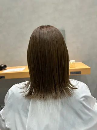 ミディアム 森 沙織のヘアスタイル