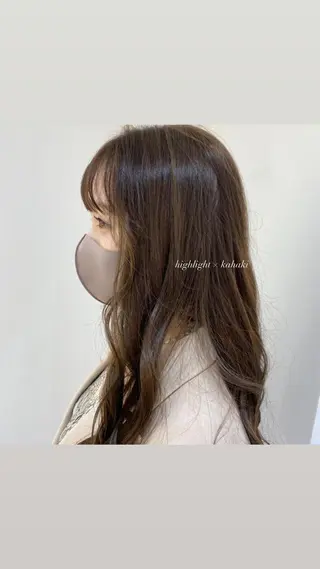 ロング カラー 松永 梨央のヘアスタイル