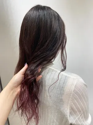 ロング カラー 🐺ウルフ/レイヤー 似合わせ‎🤍沙羅のヘアスタイル