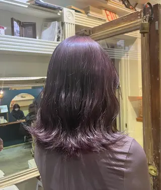 カラー 森田翔斗 顔周りレイヤーのヘアスタイル