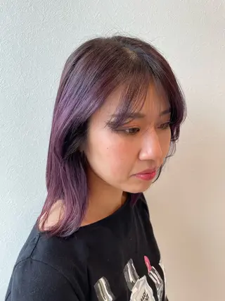 ミディアム SARA古賀店 かすみ🐬🩵のヘアスタイル