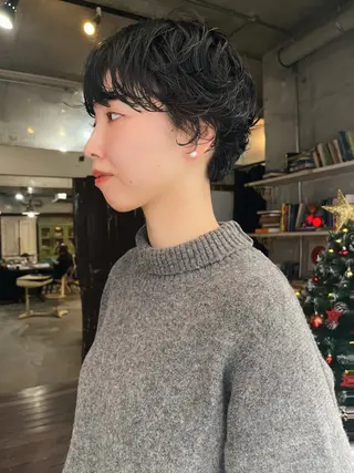 ショート ハイトーン/顔まわり レイヤー/YUKAのヘアスタイル