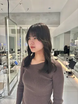 ロング カラー mina🌿無料ショ ートカット募集中🚨のヘアスタイル
