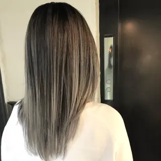 セミロング カラー ✨韓国/外国人風✨ 江原巧のヘアスタイル