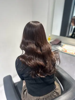 ロング カラー 表参道/透明感カラー /暗髪/ジュキヤのヘアスタイル