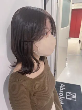 ミディアム カラー ヘアアレンジ 🤍清楚系 韓国レイヤー🤍拓朗のヘアスタイル