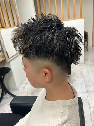 パーマ メンズ メンズ特化/パーマ/ フェードWATARUのヘアスタイル