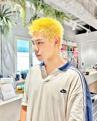 ショート カラー メンズ アイブロウ 韓国マツエク/まつパ 🎀misaki🎀のマツエク・マツパデザイン
