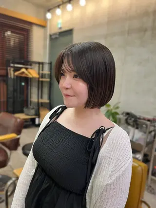 ショート カラー SALT WATER所属・🫐 𝐌𝐚𝐨 🫐ボブモデル募集のヘアスタイル