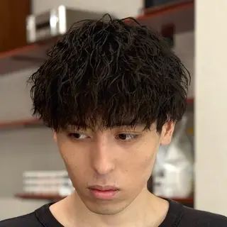 ショート パーマ メンズ 金山駅前メンズパーマ 特化 COUNTERのヘアスタイル