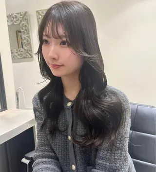 ロング Euphoria新宿店所属・新宿/透明感カラー/ 縮毛矯正/SHOKIのヘアスタイル