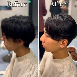 ショート パーマ メンズ 🔮メンズ縮毛矯正 毛流れパーマ💎竹永のヘアスタイル