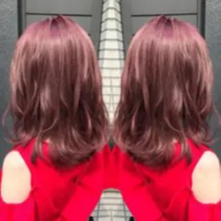 カラー ミディアム Alushe艶髪・ 髪質改善のヘアスタイル