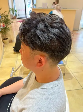 ショート パーマ メンズ メンズパーマ特化 外山　健太のヘアスタイル