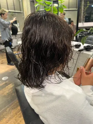 ミディアム パーマ ROBBY所属・松井美樹/似合わせ ガーリー・韓国のヘアスタイル