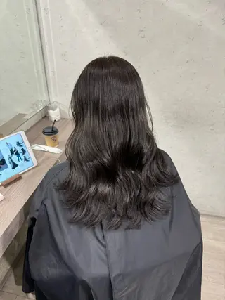 ミディアム 透明感カラー ふうか　渋谷のヘアスタイル