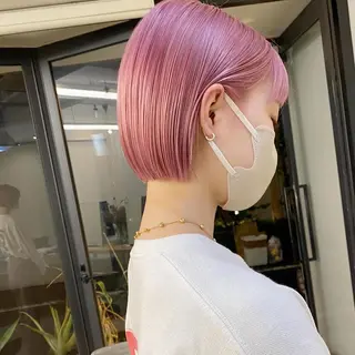 ショート カラー ヘアアレンジ flamme Annaのヘアスタイル
