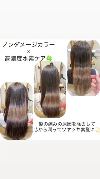 カラー 茅野 あゆ美のヘアスタイル