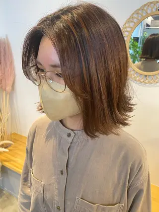 ミディアム カラー 🌼ハイライト透明感 🌼maiのヘアスタイル