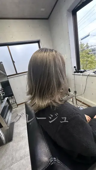 ミディアム REVE所属・REVE 【外国人風カラー】のヘアスタイル