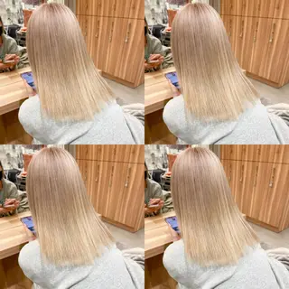 セミロング カラー 竹内啓太 ボブのヘアスタイル