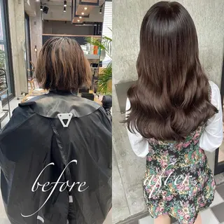 ロング カラー ヘアアレンジ TATSUYA アートディレクターのヘアスタイル