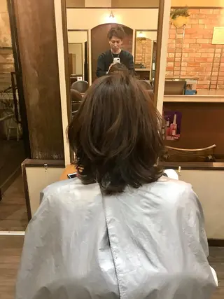 ミディアム パーマ SHIAN立川 及川 17時〜限定のヘアスタイル