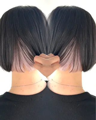 ショート カラー 🫧ショート・レイヤ ー・縮毛矯正🫧のヘアスタイル