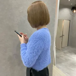 ミディアム カラー はちすか るかのヘアスタイル