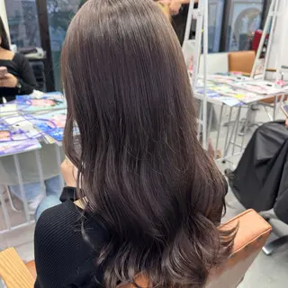 ロング カラー ヘアアレンジ ブリーチなしカラー /ベージュ/安形翔のヘアスタイル