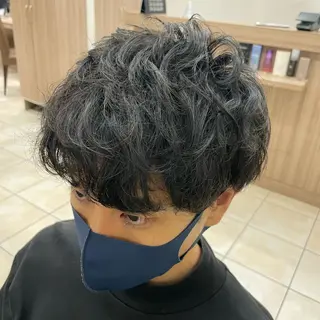 ショート パーマ メンズ 🦋髪質改善 今宮梨沙🦋のヘアスタイル