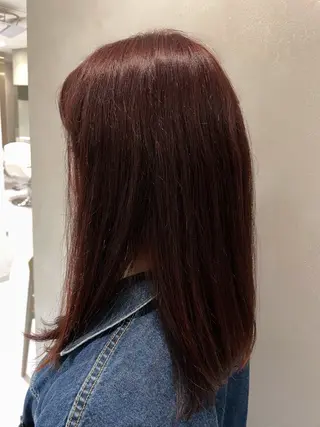 ミディアム カラー lmu by if所属・程塚 七海のヘアスタイル