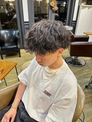 メンズ 暖色/透明感カラー /蟹江/harunaのヘアスタイル