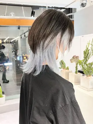 ショート カラー メンズ デザインカラー 小西勇次のヘアスタイル